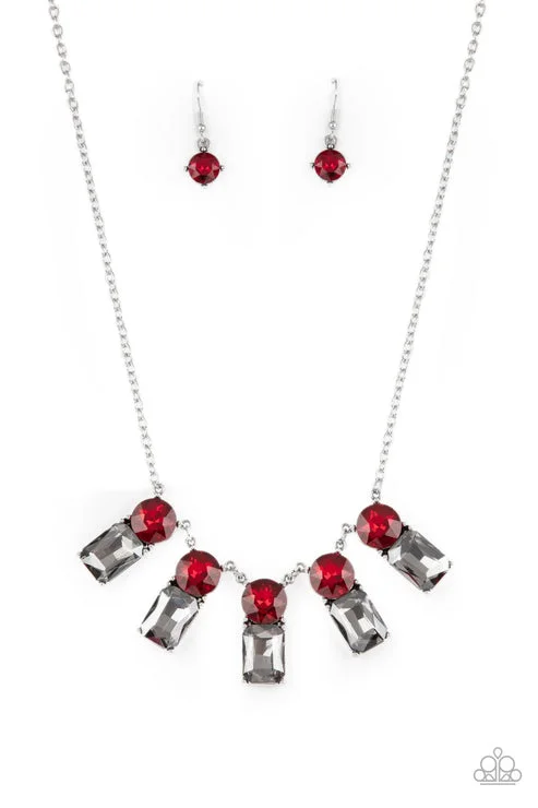 matching necklaces for couples -Celestial Royal Red Necklace