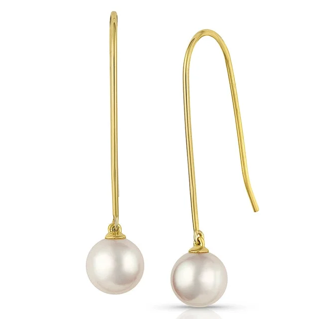 crystal earrings for women -Akoya Pearl Earrings - "Stately Grace"