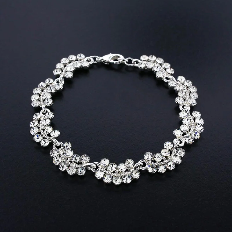 Scalloped Crystal Bracelet