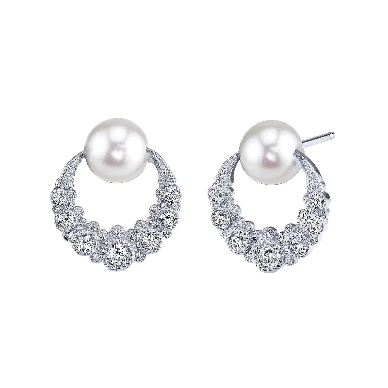 bridal jewelry earrings -Orbiting Moon Earrings