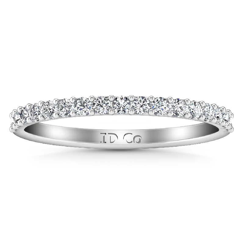 timeless wedding engagement rings -Diamond Wedding Band Fantasia 0.17 Cts 14K White Gold