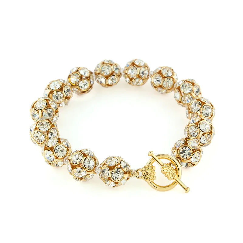 Rhinestone Ball Bracelet