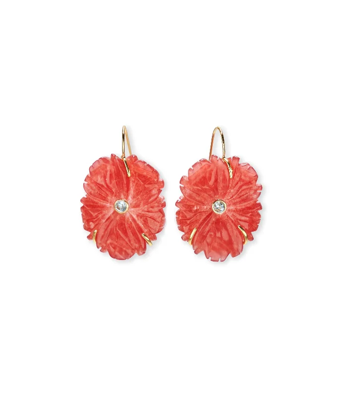 ear cuffs for women -New Bloom Earrings in Poinsettia